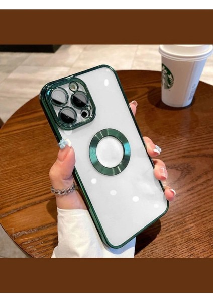 Iphone 14 Pro Kılıf Köşeleri Renkli Şeffaf Kamera Korumalı Silikon Luxury Kapak
