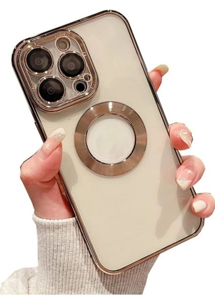 Iphone 15 Pro Max Kılıf Köşeleri Renkli Şeffaf Kamera Korumalı Silikon Luxury Kapak