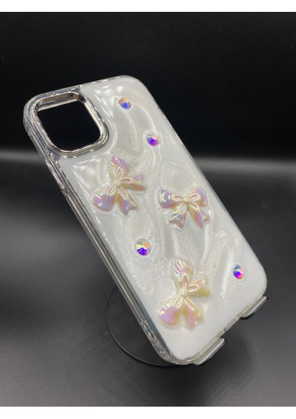 Iphone 16 Pro Uyumlu 3D Kabartmalı Parıltılı Ekstra Dayanıklı Darbe Önleyici Sevimli Kılıf modelleri