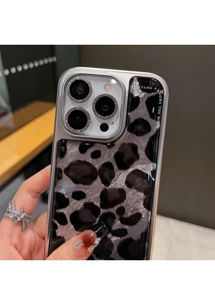 Iphone 15 Uyumlu Senior Time Leopar Desenli Parlak Kılıf indirimleri