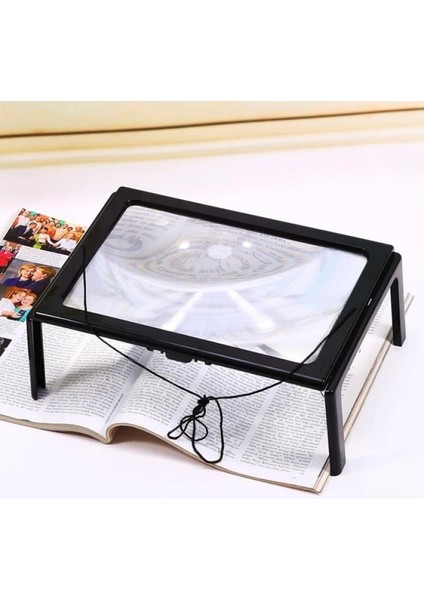 -Led Işıklı Kitap Okuma Büyüteç