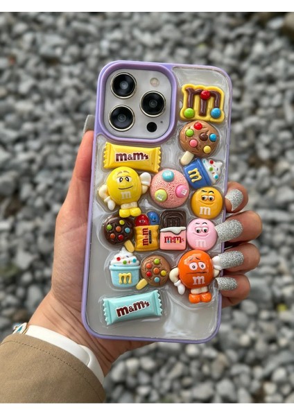 Lphone 14 Pro Max Uyumlu 3D Kabartma Figürlü Özel Seri Premium Telefon Kılıfı