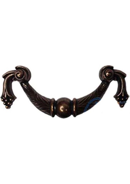 Dekoratif Zamak Üzümlü Kulp - 64MM, Eskitme, 100 Adet