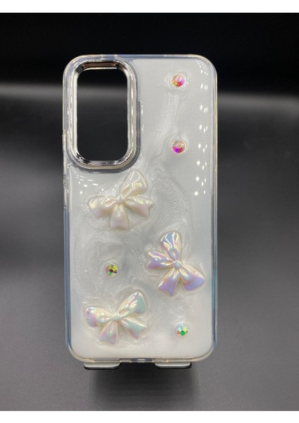 Galaxy A54 Uyumlu 3D Kabartmalı Parıltılı Ekstra Dayanıklı Darbe Önleyici Sevimli Kılıf