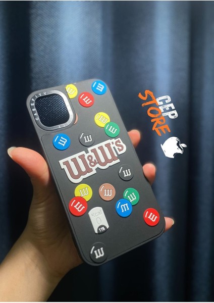 Iphone 11 Uyumlu M&ms Çikolata Desenli Lux Kaliteli Darbeye Dayanıklı Telefon Kılıf