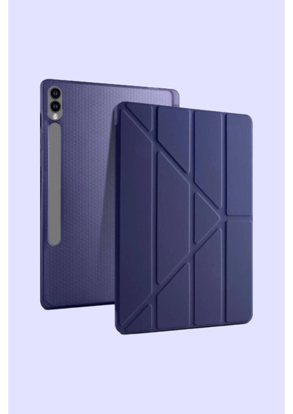Samsung Tab S10 Plus / S9 Plus / Tab S9 Fe Plus Uyumlu Kalem Bölmeli Standlı Uyku Modlu Akıllı Kılıf