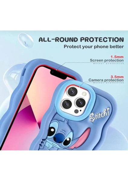 Xiaomi Redmi Note 12 4g Uyumlu Stitch Disney Lilo ve Stiç Hamur Silikon Lüks Kılıf Kapak