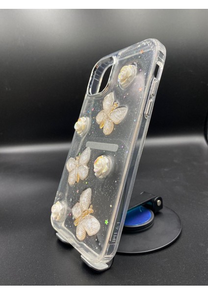 Iphone 12/12 Pro Uyumlu 3D Kabartmalı Parıltılı Ekstra Dayanıklı Darbe Önleyici Sevimli Kılıf modelleri