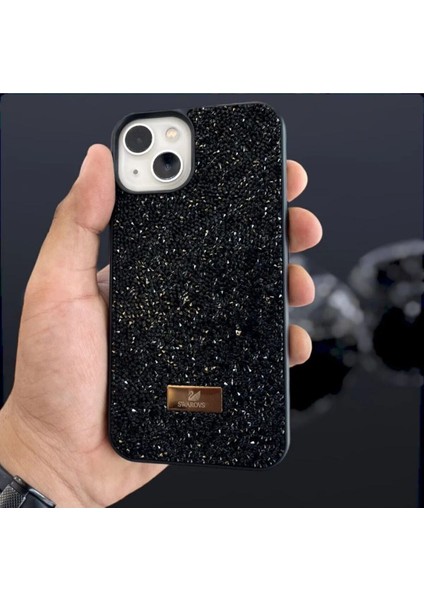 iPhone 14 Plus Uyumlu Taşlı Lüks Swrovski Markalı Kılıf