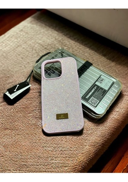 iPhone 15 Plus Taşlı Silikon Kılıf