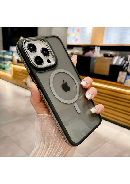 Iphone 14 Pro Max Uyumlu Çizgili Lüks Magsafe Kablosuz Şarj Özellikli Darbeye Dayanıklı Şeffaf Kılıf fiyatları