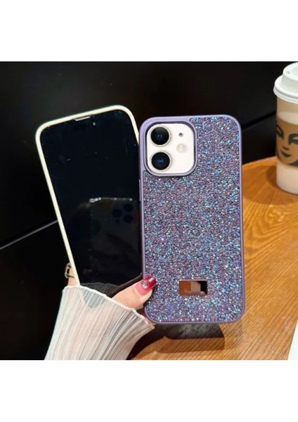 iPhone 11 Uyumlu Taşlı Lüks Swrovski Markalı Kılıf