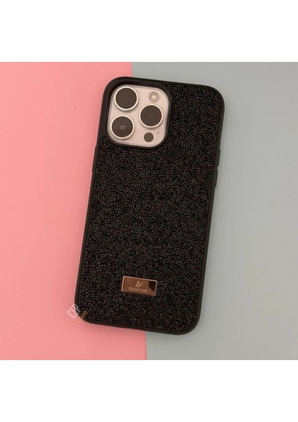 iPhone 14 Pro Max Uyumlu Taşlı Lüks Swrovski Markalı Kılıf