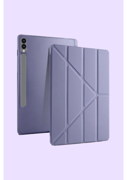 Samsung Tab S10 Plus / S9 Plus / Tab S9 Fe Plus Uyumlu Kalem Bölmeli Standlı Uyku Modlu Akıllı Kılıf