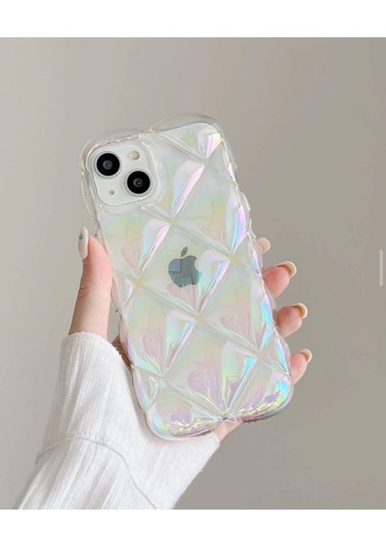 Lphone 14 Pro Uyumlu Hologramlı Darbeye Karşı Korumalı Kılıf
