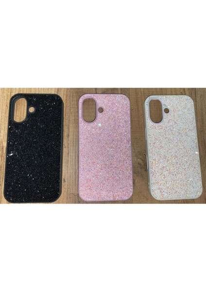 Iphone 16 Plus Uyumlu Parlak Pırlanta Taşlı Elmas Pullu Işıltılı Parıltılı Lux Telefon Kılıfı Kapak modelleri