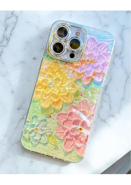 Iphone 13 Pro Max Kılıf 3D Deniz Temalı Yağlı Boya Tasarım Hologramlı Kamera Korumalı Luxury Kapak