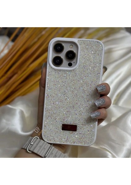 iPhone 14 Pro Uyumlu Taşlı Parıltılı Darbeye Dayanıklı Lux Telefon Kılıfı