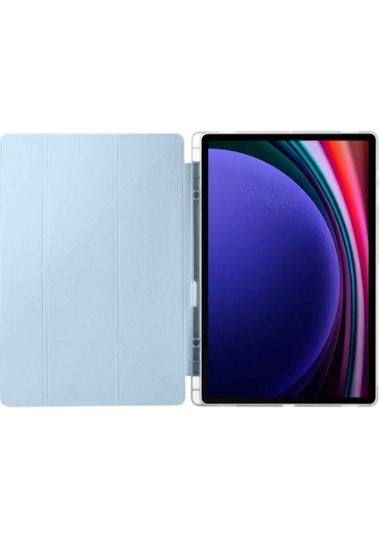 Samsung Tab S10 Plus / S9 Plus / Tab S9 Fe Plus Uyumlu Kalem Bölmeli Standlı Uyku Modlu Akıllı Kılıf