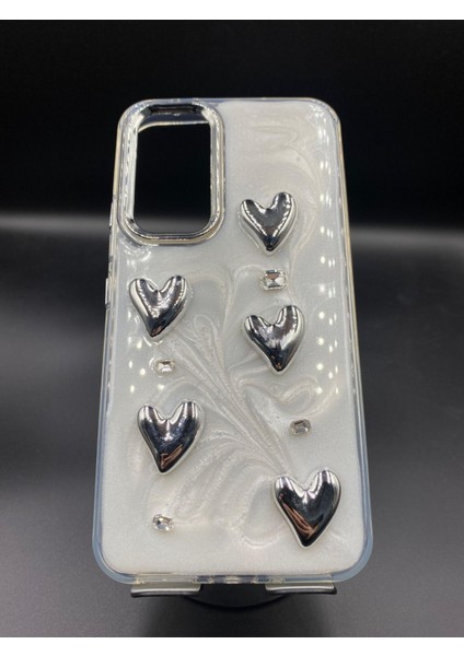Samsung Galaxy S23 Fe Uyumlu 3D Kabartmalı Parıltılı Ekstra Dayanıklı Darbe Önleyici Sevimli Kılıf