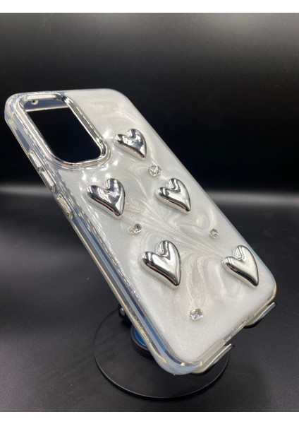 Samsung Galaxy S23 Fe Uyumlu 3D Kabartmalı Parıltılı Ekstra Dayanıklı Darbe Önleyici Sevimli Kılıf modelleri