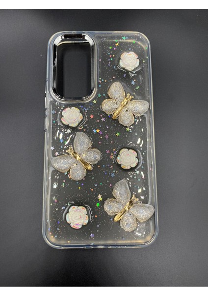 Galaxy S24 Uyumlu 3D Kabartmalı Parıltılı Ekstra Dayanıklı Darbe Önleyici Sevimli Kılıf