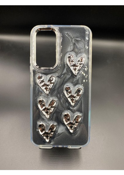 Samsung Galaxy A55 Uyumlu 3D Kabartmalı Parıltılı Ekstra Dayanıklı Darbe Önleyici Sevimli Kılıf
