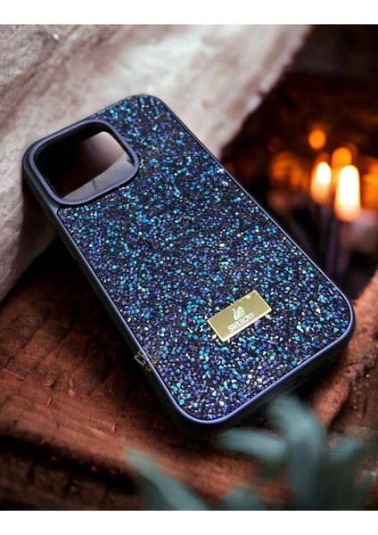 Iphone 15 Uyumlu Taşlı Kılıf