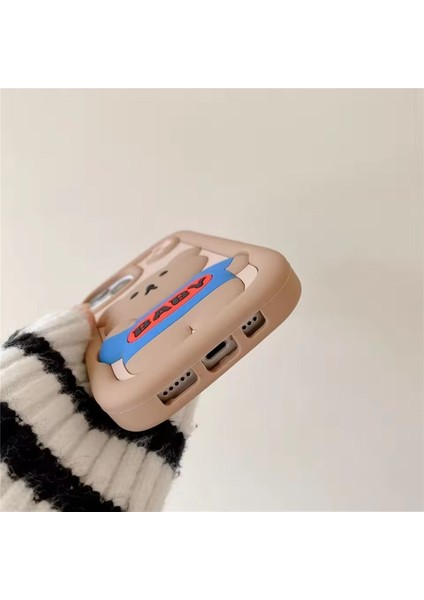 Iphone 14 Pro Uyumlu Kore Sevimli Ayıcık Hamur Kılıf modelleri