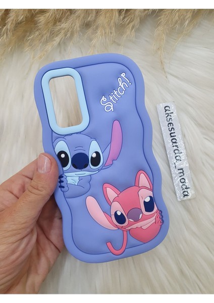 Samsung Galaxy S20 Fe Uyumlu Stitch Disney Lilo ve Stiç Hamur Silikon Lüks Kılıf Kapak