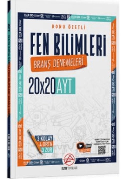 Ayt Fen Bilimleri Konu Özetli 20 x 20 Branş Denemeleri