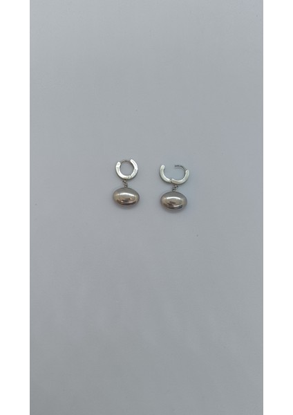 Ucu Topçuk Minimalist Çelik Küpe