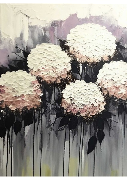 Harikabirev|pembe-Gümüş Soft Çiçek Kombini |çerçeveli Temperli Cam Tablo 3lü Yatay fiyatları