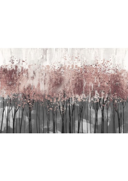 Harikabirev|pembe-Gümüş Soft Çiçek Kombini |çerçeveli Temperli Cam Tablo 3lü Yatay modelleri