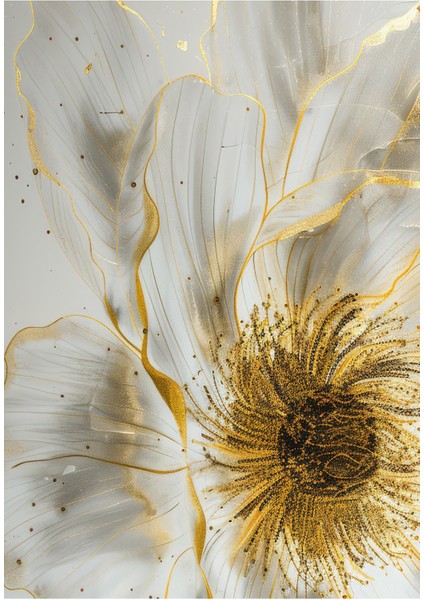 Harikabirev|soft Beyaz-Gold Çiçek Detay Kombini |çerçeveli Temperli Cam Tablo 3lü Yatay fırsatları