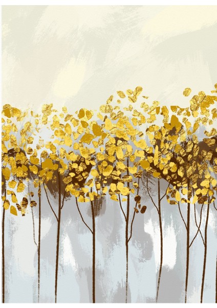 Harikabirev|soft Mavi-Gold Çiçek Ağaç Kombini |çerçeveli Temperli Cam Tablo 3lü Yatay fiyatları