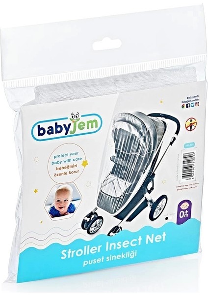Babyjem Puset Bebek Arabası Sinekliği 070 Beyaz