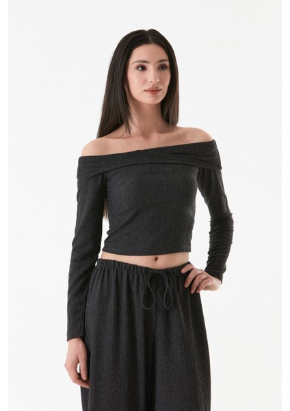 Bürümcük Kumaş Madonna Yaka Bluz modelleri