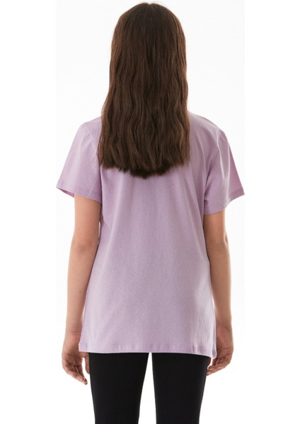 %100 Pamuk Freedom Yazı Baskılı Kız Çocuk Tişört modelleri