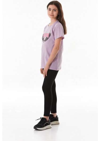 %100 Pamuk Freedom Yazı Baskılı Kız Çocuk Tişört indirimleri