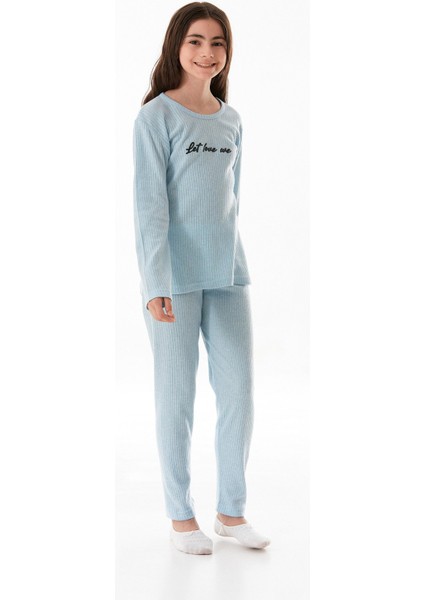 Let Love We Baskılı Kız Çocuk Pijama Takımı indirimleri