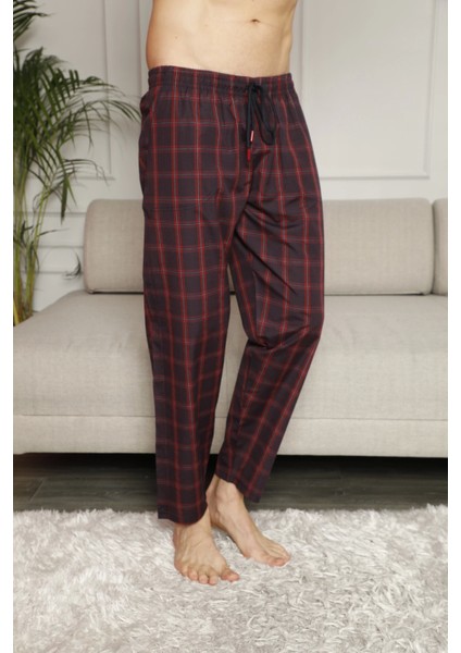 173 Erkek Poplin Tek Pantolon Pijama Altı