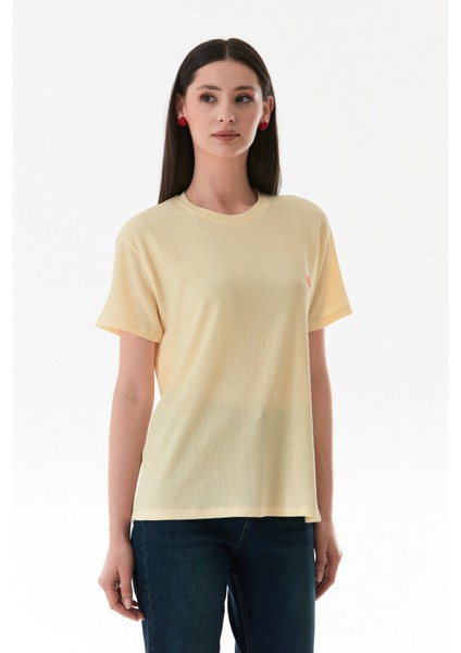 Kalp Nakışlı Bürümcük Kumaş Tişört indirimleri