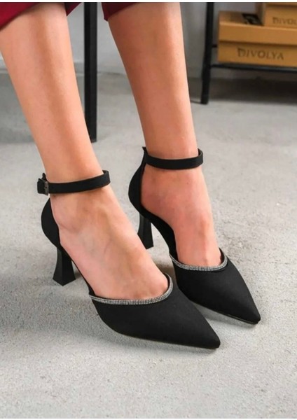 Önden Taş Detaylı Abiye Kadın Ayakkabı