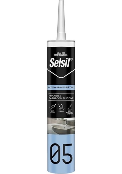 Selsil 05 Şeffaf Mutfak ve Banyo Silikon 280ML (4887)