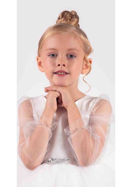 Melek Kanatlı Kız Çocuk Abiye Elbise modelleri