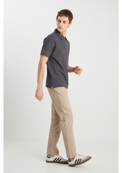 Texas Straight Fit Düz Kesim Normal Bek Krem Rengi Pamuklu Esnek Pantolon fiyatları