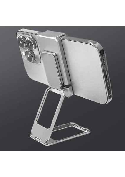 360 Derece Dönen Tüm Telefon Tipleri Ile Uyumlu Metal Telefon Standı Braket (4887)