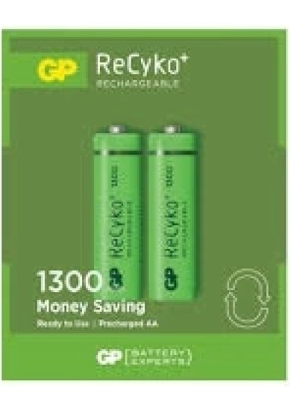 Gp Recyko 1300MAH Aa Şarjlı Kalem Pil 132C133 2li Kart (4887)