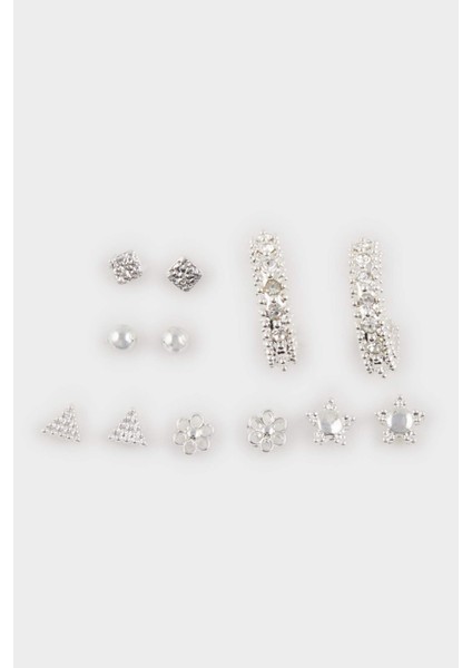 Kadın 6'lı Silver Küpe E9056AXNS